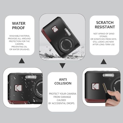 Funda de silicona para Kodak PIXPRO FZ45 color negro miniatura 4