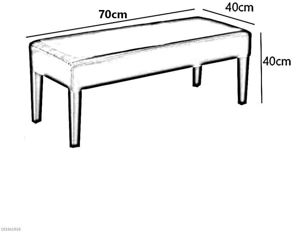 Tabourets de pied pour le salon et banquette d'entrée chaleureuse en lin - 5