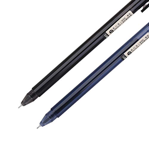 VIDOO 12 Piezas/Caja Gel Plumas 0.5Mm Aguja Completa Nib Negro Tinta Negro/Azul Pluma Barriles Entrega Aleatoria