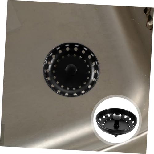 Colador y tapón para desagüe de lavabo de acero inoxidable miniatura 7