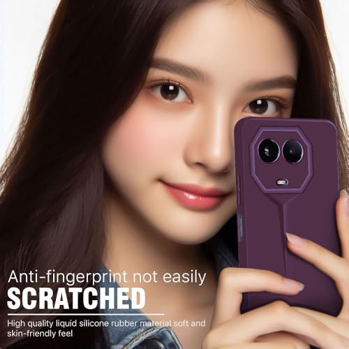 Image of WOW IMAGINE Slim Back Cover for Realme Narzo 60X 5G | Realme 11X 5G | 11X 5G | C67 5G | Blade Series Ultra Thin Case | Camera Protection | Soft Matte Silicone Flexible Mobile Case - Purple