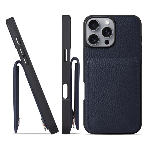 HANATORA for iPhone 16ProMax �P�[�X �o���p�[�^ �{�v �X�}�z�P�[�X �X�}�z �J�[�h�|�P�b�g �X�^���h �V�����_�[�X�g���b�v �t�� �V�������N�J�[�t���U�[ �u���[�C���f�B�S SCPG-16ProMax-BlueIndigo �M�t