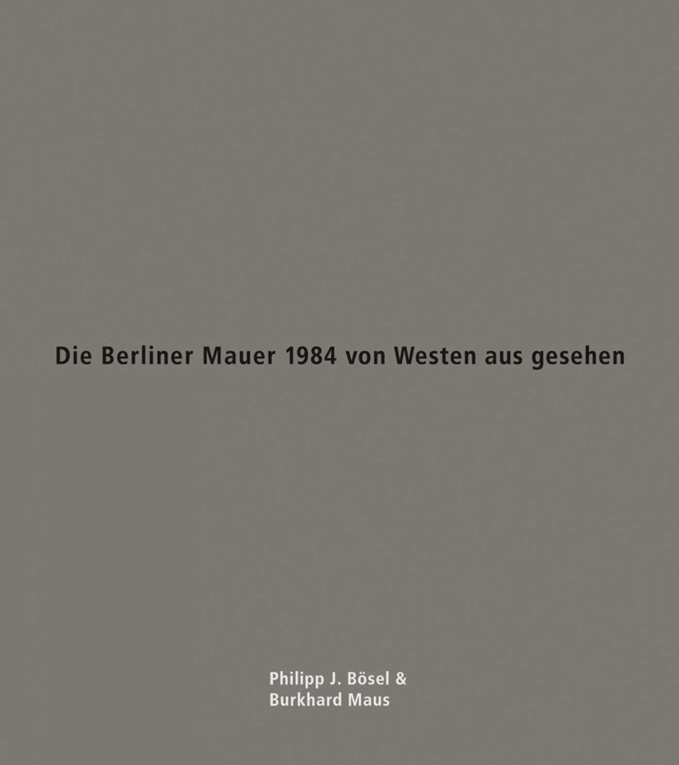 Die Berliner Mauer 1984 photographie Allemagne de l'Ouest guerre froide