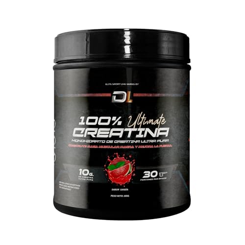Ultimate Creatine | Creatina Monohidrato | Creatina pura microfiltrada | Promueve el crecimiento muscular y la resistencia | 300 gramos sabor sandía