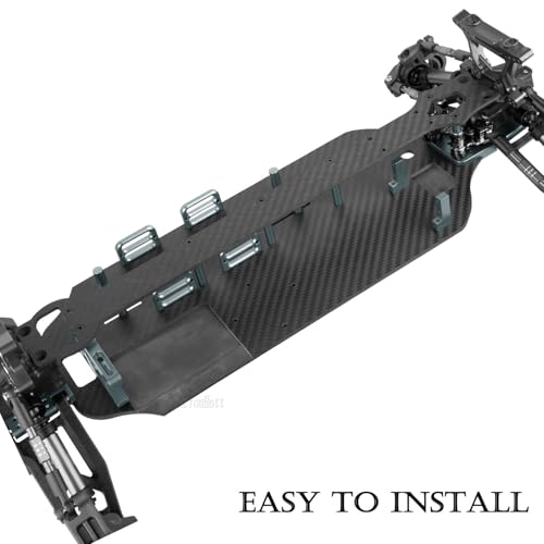 Image of RC Upgrades Part Chassis Protect Armor Skid Plate Guard for 1 /10 F0rd F15O Rapt0r R(101076-4),Carbon Fibre hassis Protect Armor Hops Up,Titanium