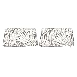 Zerodis 2 Stück Atmungsaktive Textilschoner, Sofakissenbezüge mit Atmungsaktivem, Weichem Polyestergewebe, Leicht Schonend Waschbar, Schnell Trocknend, Zweiteiliges Set, (50,8 x 30,5 cm / 20 x 12