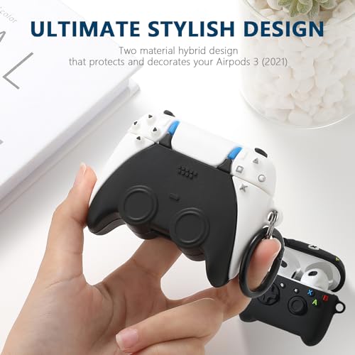 Image of [2Pack] Gedicht for Airpods 3rd Generation Case, Funny 3D Cartoon Game Controller Console Design Silicone Soft Cases for Airpods 3rd Case Cover, with Keychain Kids Women Men for Airpods 3 Case