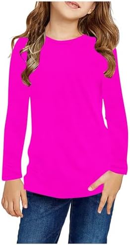 Mädchen Langarmshirt Mit Daumenlöchern - Bequemes Baumwolle Oberteil Für Teenager