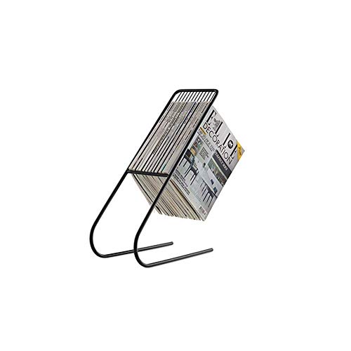 MJY Scaffale per Scaffali Display per Archiviazione Dei Dati Desktop in Ferro Battuto | Rivista Portariviste Portariviste Libro Ripiano Laterale 50 × 20 cm,B