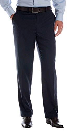 IZOD Men's Classic Fit Suit Separates Tic Pants, Navy (42WX32L)