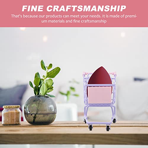 Toyandona Grocery Cart Mini Supermarket Handcart Plastic Metal Shopping Cart Toy Kids Shopping Trolley For Pretend Play (Lavender) Shopping Cart #TOP5