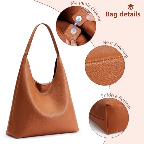 Bolso Tote Slouchy Hobo de Cuero Vegano para Mujer miniatura 5