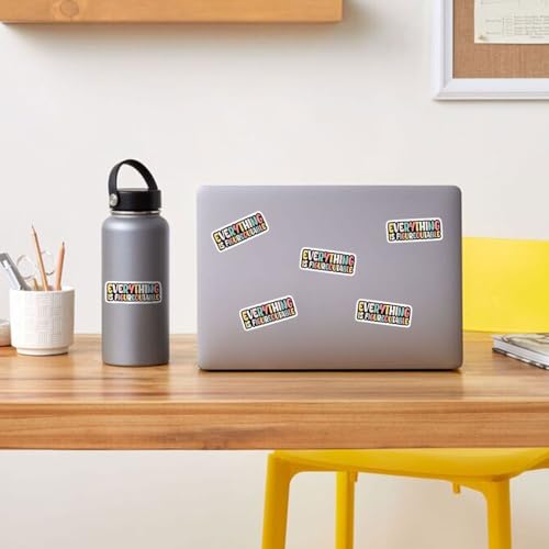 Calcomanías de vinilo impermeables de 3 pulgadas con refranes motivacionales que no se despegan 6