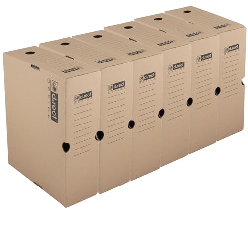D.RECT KEEP.IT Archivbox A4 (6er-Set) | Archivierungskartons...