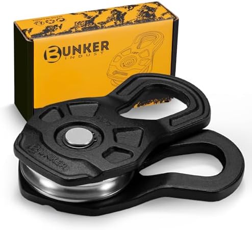 BUNKER INDUST 10T Winch Snatch Block, 22,000 lbs Towing Pulley Bl...