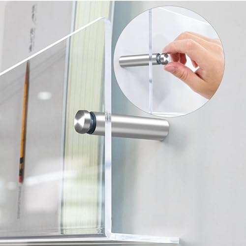 Soporte de pared acrílico para folletos y revistero transparente de 120 cm pack de 2 4