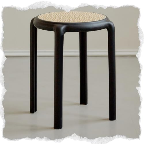 Tabourets empilables en plastique lot de chaises gigognes sans dossier pour cuisine et repas