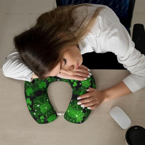 Almohada de viaje de poliéster tamaño único negra miniatura 7