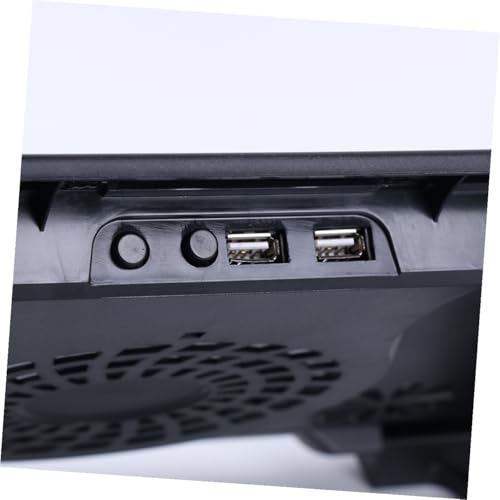 Base ajustable para laptop con 5 ventiladores y USB miniatura 4