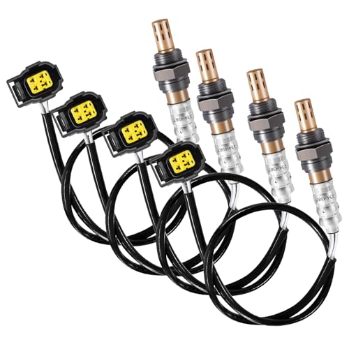 STZJAYE 4Pcs Oxygen O2 Sensor 68144248AA, 234-4587, Automotive Replacement 02 Sensors Upstream Downstream Compatible with Jeep/Wrangler/Grand/Cherokee/Dodge/Ram 1500, 2344587, 05149171AA