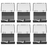 SUPVOX Caja de Exhibición Transparente para Minerales 35x35x35 Cm, Protección y Almacenamiento para Colección