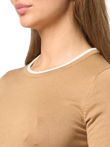 Image of Nautica Women's Crew Neck Solid Short Sleeve Sweater