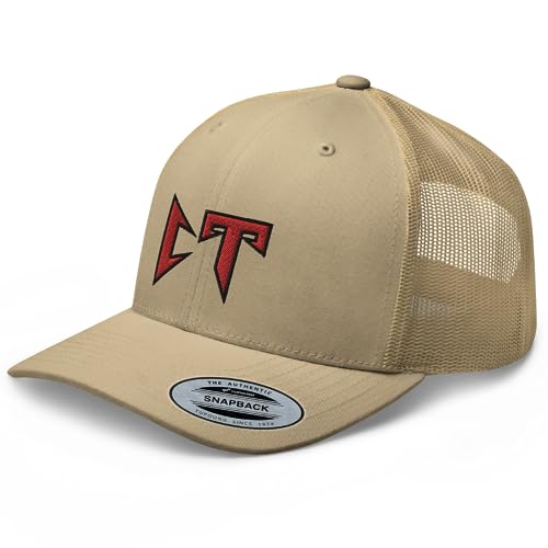 RIVEMUG Corridos Tumbados CT Trucker Hat Curved Bill Mid Crown Adjustable Coridos Belicos Cap Khaki