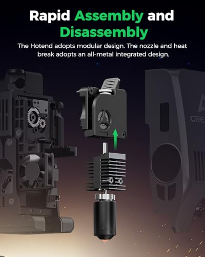 Image of Creality Official K2 Pro Ceramic Heating Block Hotend Kit, Upgraded Larger Cavity, with Quick-swap Nozzle Kit, Supports 350C High Temperature Extruder Hotend Kit for 3D Printers K2 Pro Combo