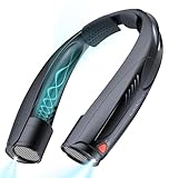 Funaudio Portable Neck Fan, 6000mAh Rechargeable Personal Fan with 6 Speeds, Up to 20 Hours Runtime, 360° Cooling Wearable Fan with LED Light, Hands-Free Fan for Travel Camping Outdoor