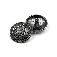 20 Pezzi Argento Bottone dei Vestiti, 20mm Bottoni Argentati per Giacche, Bottoni in Metallo Color Argento, per Blazer, Cappotti, Giacche, Camicie, Abiti