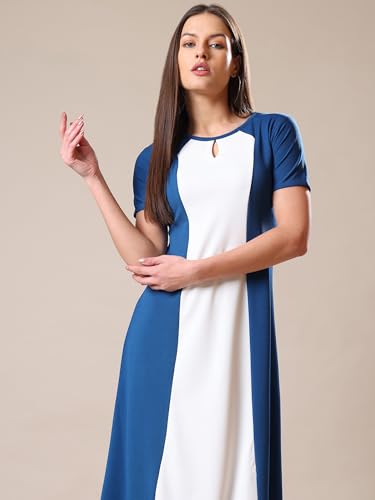 Image of PURVAJA Women's A-Line Midi Dress (Bely-173-179)