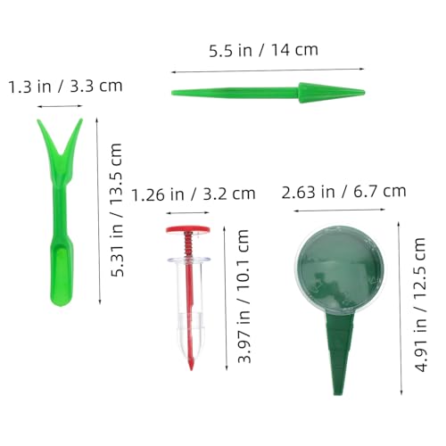 Herramienta de siembra Mipcase 6 piezas para jardín miniatura 2