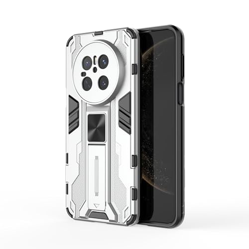 TilGillCase Designed for Huawei Mate 70 Cover,Invisible Bracket,Sgs Fall Proof Certification,Magnetic,Full Cover Anti-Fall Mobile Phone Case,Silver