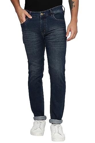 Image of Allen Cooper Relaxed Comfortable Mid Rise Denim Jeans for Men