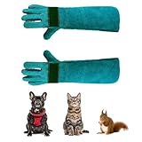 LNGJIN gants chat anti,35cm Anti-Morsure Gants de Protection, Gants...