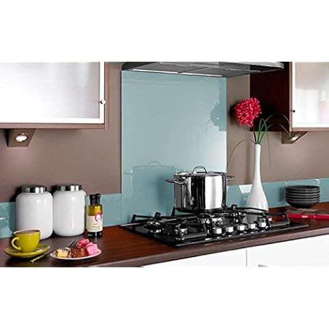 Vidriopanel Panel de Vidrio para Cocina en Color Agua Marina Cover