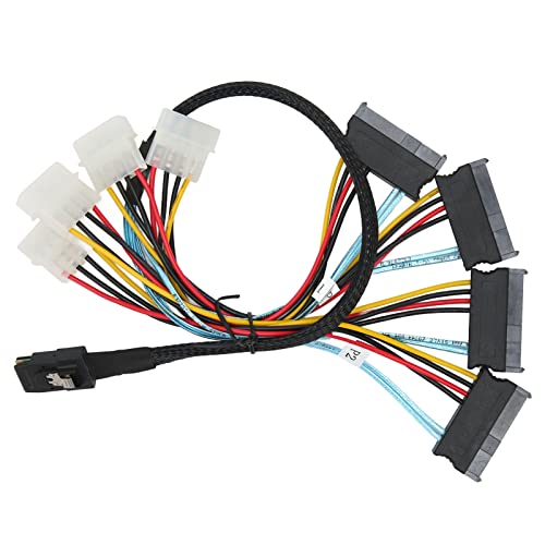Cable Serial ATA de 1 metro, 12 Gbps, conexión SATA8087 a SFF8482 miniatura 7