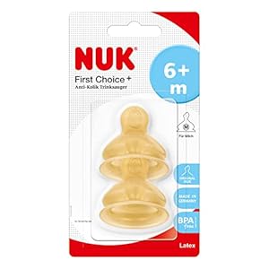 NUK First Choice+ Latex Trinksauger Größe 2, M, 2 Stück