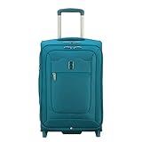 DELSEY Paris Hyperglide Softside Expandable Luggage Suitcase, 2 Wheels, Teal Blue, Carry-on 21 Inch