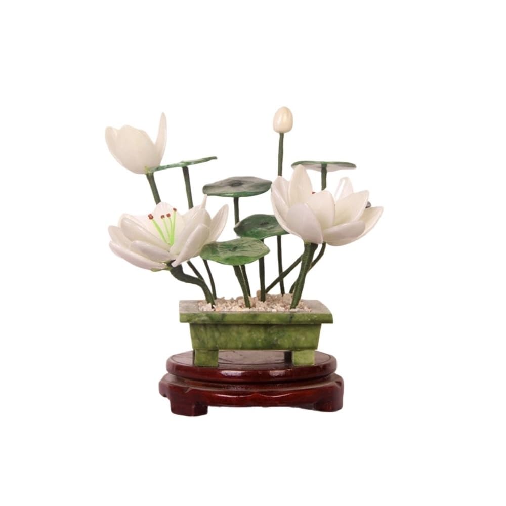 CHENGAIJIAN Artificial Bonsai Tree, Chinese-style Jade Ornament, Bonsai Home Decoration