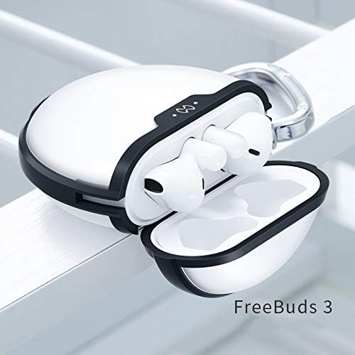 Mancser Compatible with Huawei FreeBuds 3 Case Wireless Bluetooth Drop Resistance PC+TPU Earphone Protective Cover Accessories(Lavender Grey)