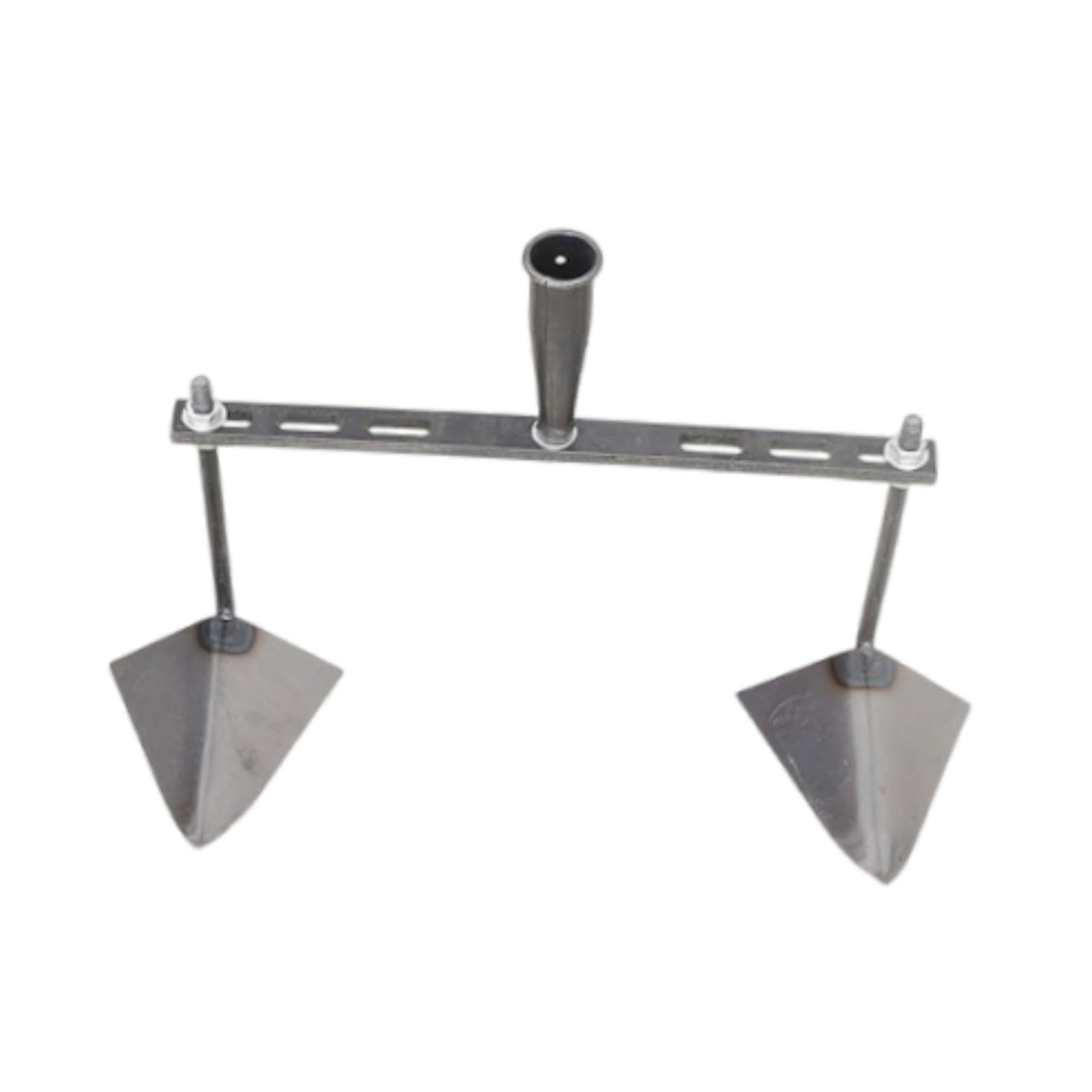 de Jardín con Cabezal Triangular, Herramienta Agrícola Manual con Distancia Ajustable para Principiantes, Bordes, Cabezal Doble de 40