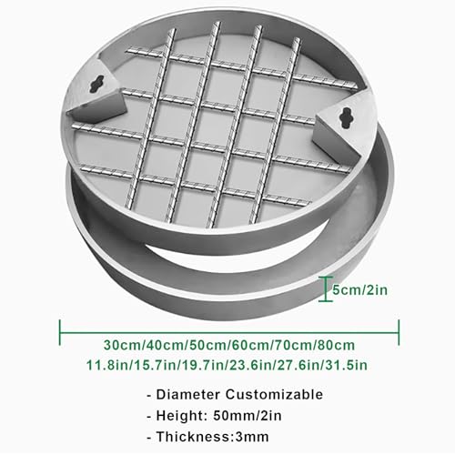 Couvercle de regard rond en acier inoxydable pour éliminer les odeurs