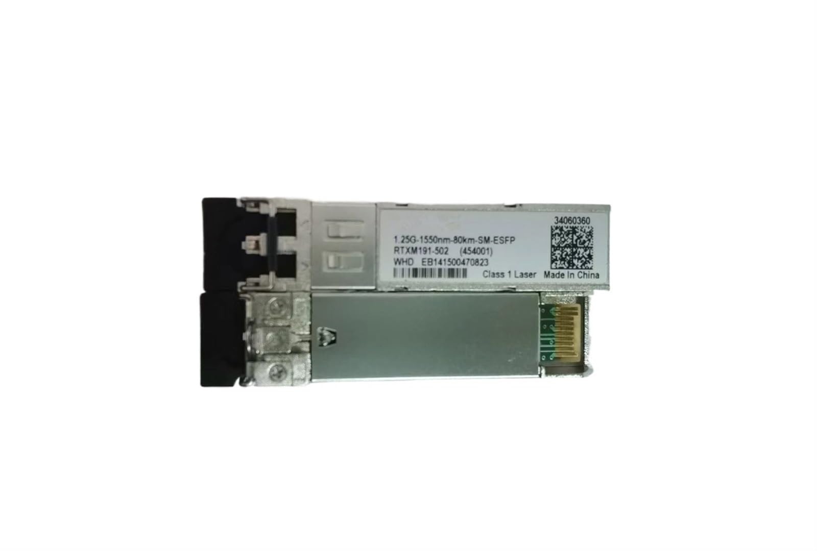 1.25G 80km Gigabitowy transceiver światłowodowy HW 34060360 1.25G-1550nm-80km-SM-ESFP RTXM191-502 454001 LTD1519-BC+ 80KM przełącznik optyczny
