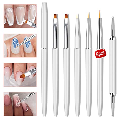 Nail Art Brushes SetLansteen 6pcs Nail Art Design Pen Painting Tools