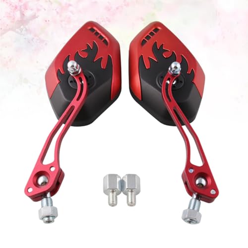 Espejos retrovisores con diseño de llama y tornillos regulables 7