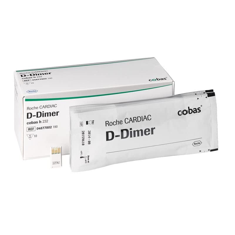 Roche Diagnostics 128907 Roche Cardiac D-Dimer lot de 10 bandelettes