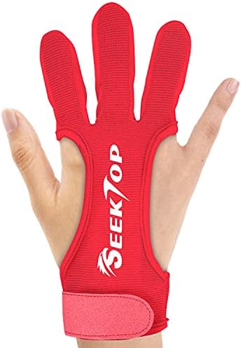 Seektop Archery Gloves Shooting Hunting Leather Three Finger Protector for Youth Adult Beginner Seektop Archery Gloves Shooting Hunting Leather Three Finger Protector for Youth Adult Beginner