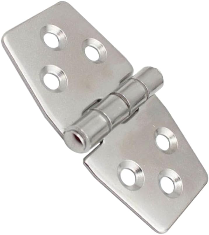 10Pcs 316 Stainless Steel Boat Hinge Strap for Deck Flush Mount Window Cabinet Door Marine Yacht RV Camper Compatible