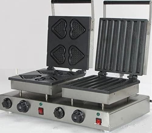 Double heads heart Best waffle maker & Electric automatic Spain churros machine for sale